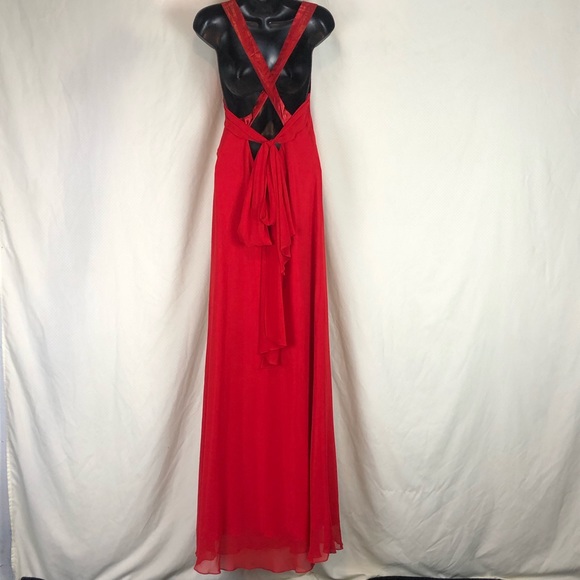 Maria Bonita Floor length Red Dress - Picture 4 of 7